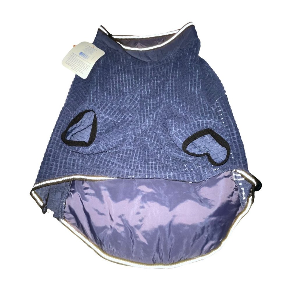 NWT Top Paw Navy Packable Bag Quilted Zipper Reflective Lightweight Coat XL - Picture 6 of 6